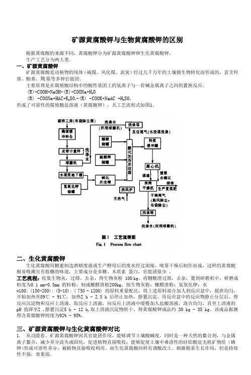 矿源黄腐酸钾与生物黄腐酸钾的区别