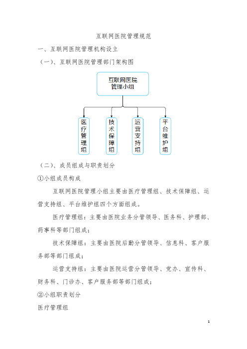 《2022年医院互联网医院管理规范模板》