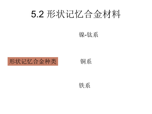 5.2形状记忆合金