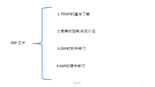 DSP及各种电机控制简介