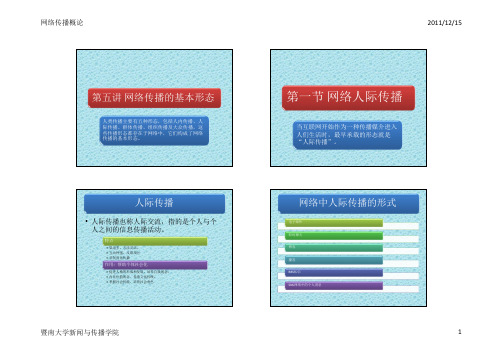 5网络传播的基本形态(一)