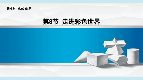 2024年秋新教科版物理八年级上册 4.8走进彩色世界 教学课件