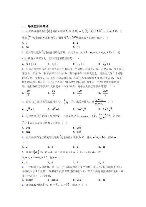 等比数列经典例题doc