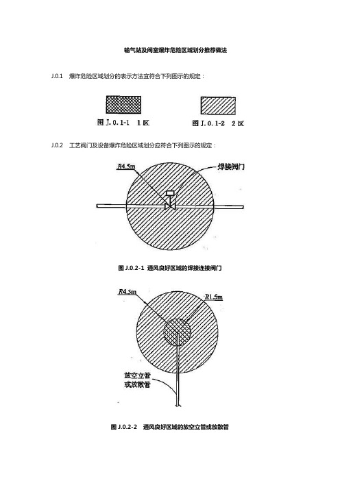 输气站及阀室爆炸危险区域划分推荐做法