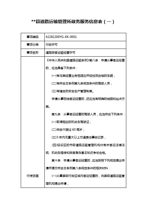 运管许可业务政务服务事项流程图.