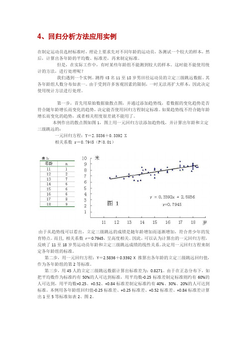 回归分析方法应用实例