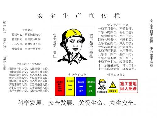 安全生产宣传栏资料_下载就能用