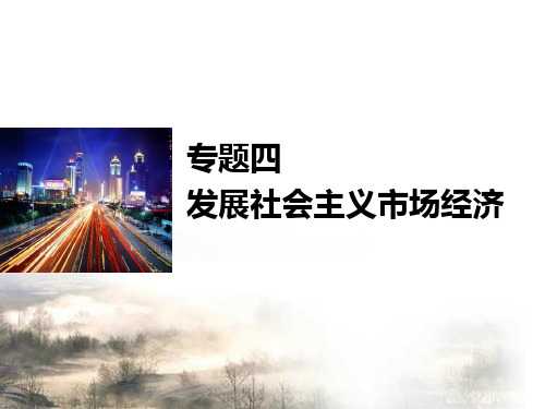 2018最新人教版高三高考政治二轮专题复习课件发展社会主义市场经济(精品通用版)