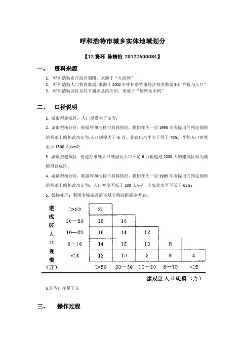 呼和浩特实体地域划分