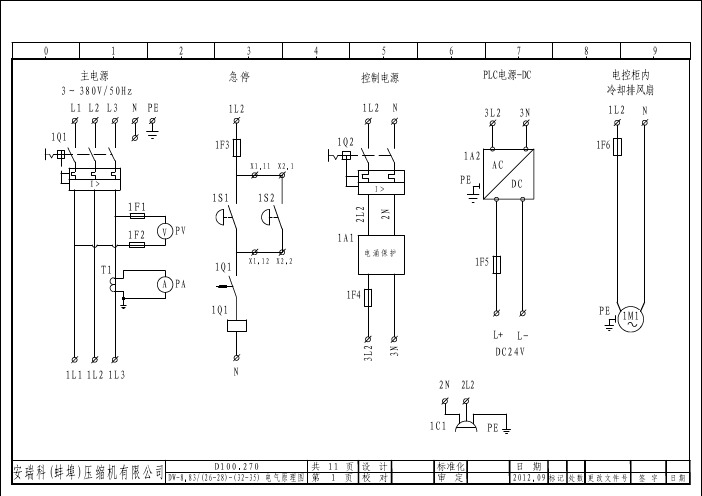 D100循环氢气压缩机电气图