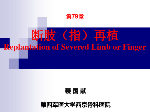 第79章 断肢(指)再植(裴国献)
