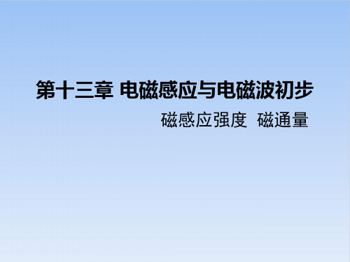 13.2磁感应强度磁通量PPT(课件)-高二上学期物理人教版必修第三册