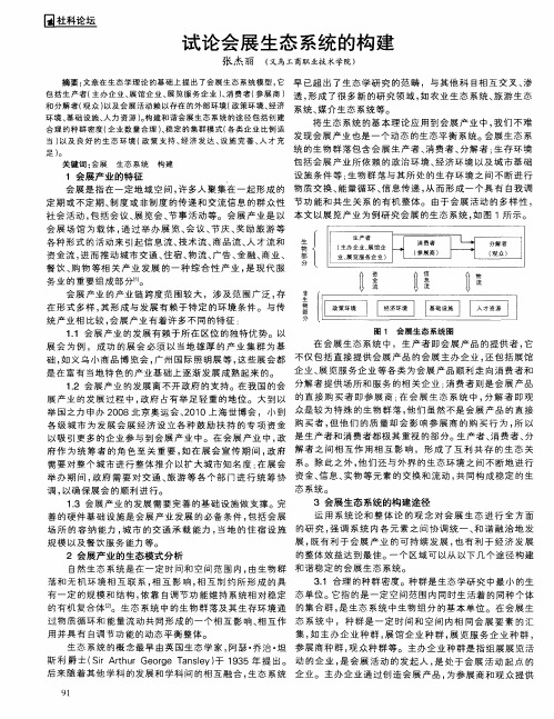 试论会展生态系统的构建