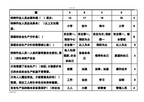 登高证题库-选择题