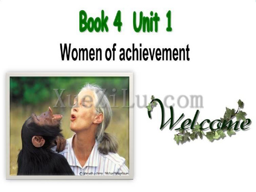 高中英语 unit 1 Women of achievement_ reading课件 新人教必修1