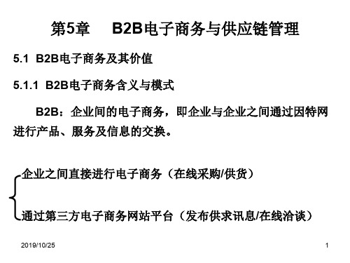 第5章 B2B电子商务与供应链管理