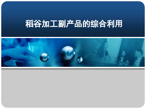 食品安全监督管理-稻谷加工副产品的综合利用