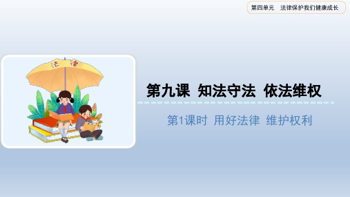 小学道德与法治六年级上册4.9知法守法依法维权第一课时(共19张PPT,内嵌音视频)