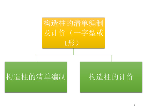 BIM土建算量 构造柱混凝土工程量清单编制及计价