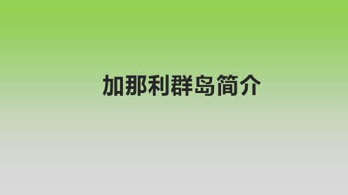 加那利群岛简介