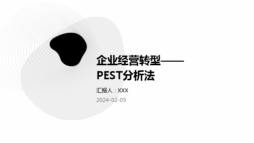 企业经营转型——PEST分析法