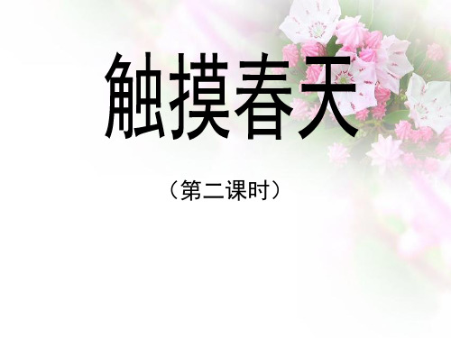 (公开课课件)四年级下册语文《触摸春天》(共17张PPT)
