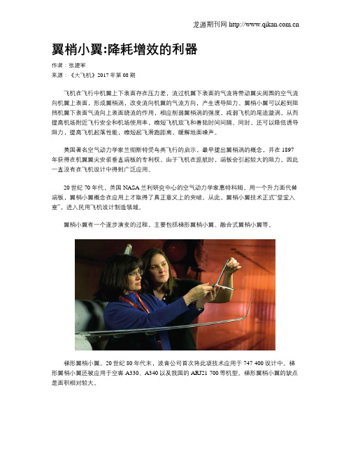翼梢小翼降耗增效的利器