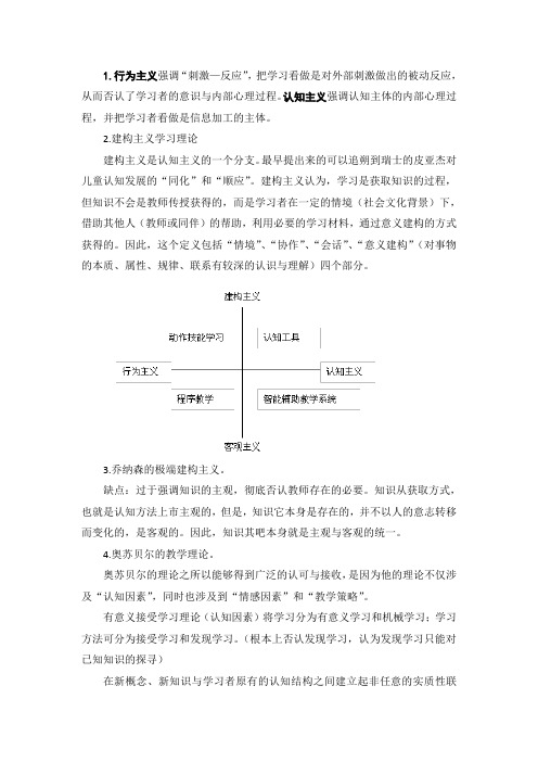 信息技术与课程整合理论