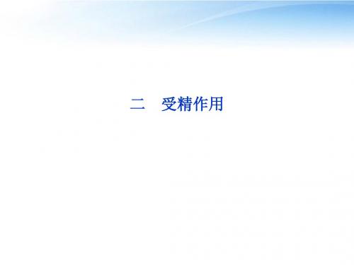 【优化方案】2012高中生物 第2章第1节二受精作用课件 新人教版必修2