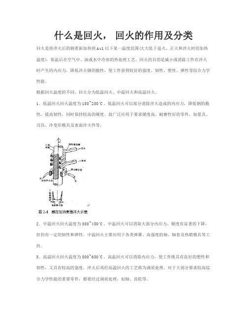 什么是回火, 回火的作用及分类