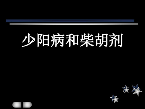 伤寒论少阳病与小柴胡汤证郝万山PPT课件