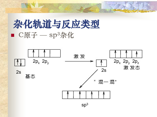 杂化轨道与反应类型