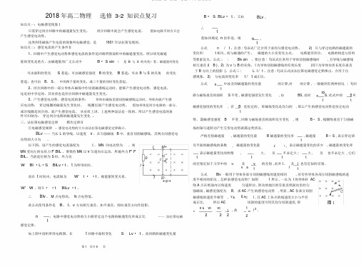 (完整版)高二物理--选修3-2知识点复习