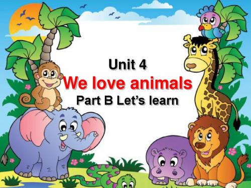 三年级英语上册Unit4 We love animals公开课