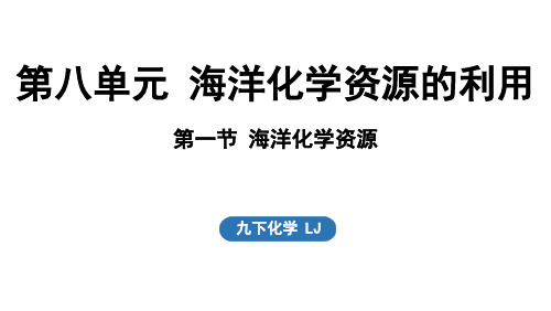 2025年春新鲁教版九年级化学下册 第八单元 第一节 海洋化学资源课件(共16张PPT).ppt