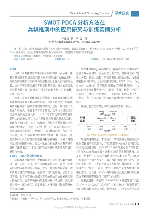 SWOT-PD_CA_分析方法在兵棋推演中的应用研究与训练实例分析