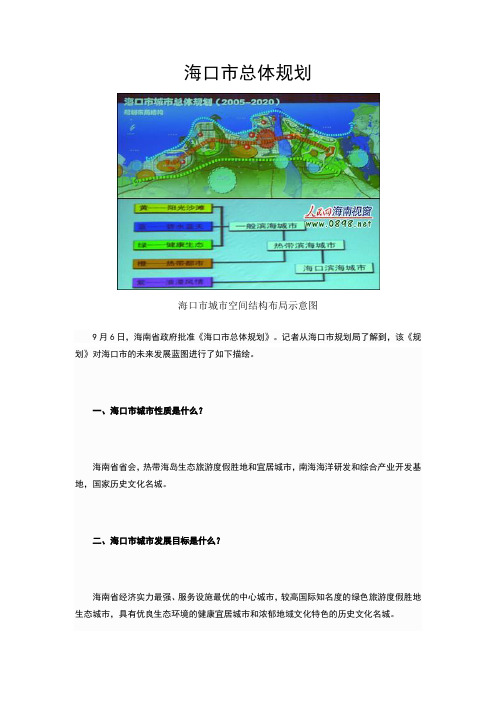 海口市总体规划