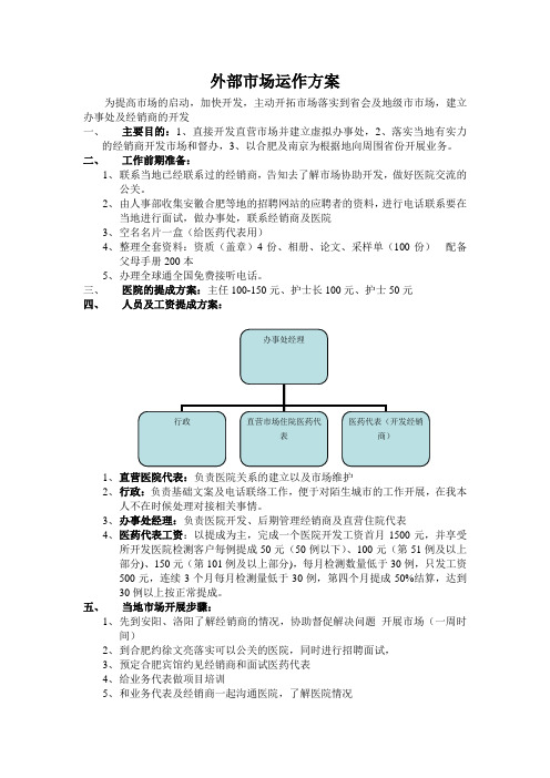 外部市场运作方案