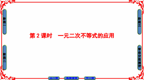 一元二次不等式的应用.ppt