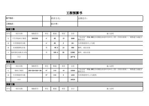 招待所预算2