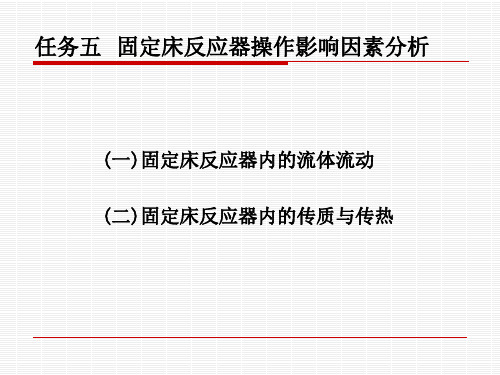 固定床反应器设计