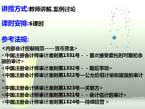 特定审计事项PPT课件