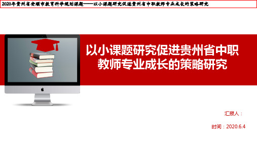 2020年市级课题开题报告模板