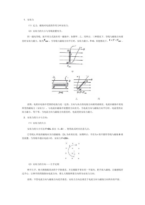 物理安培力