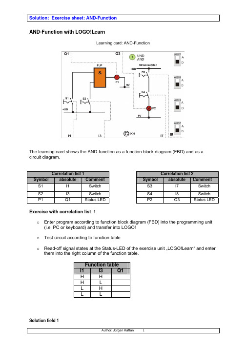 西门子LOGO PLC 基础教程2