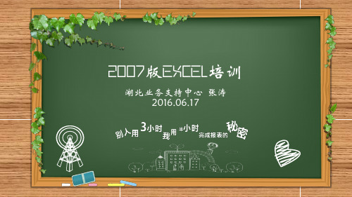 2007版EXCEL课件