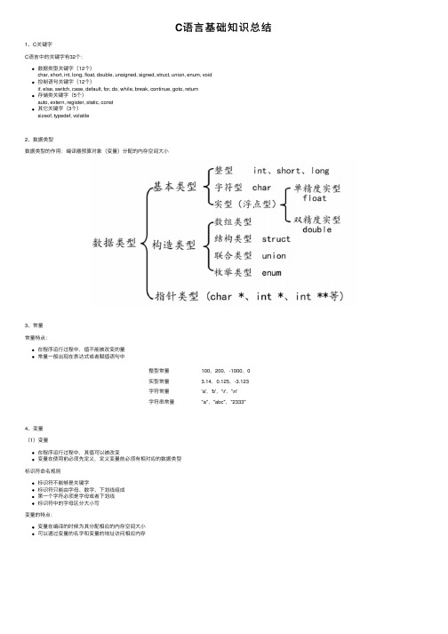 C语言基础知识总结