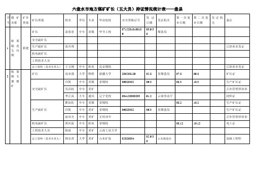 六盘水市地方煤矿矿长.0000c