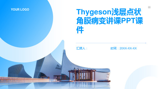 Thygeson浅层点状角膜病变讲课PPT课件