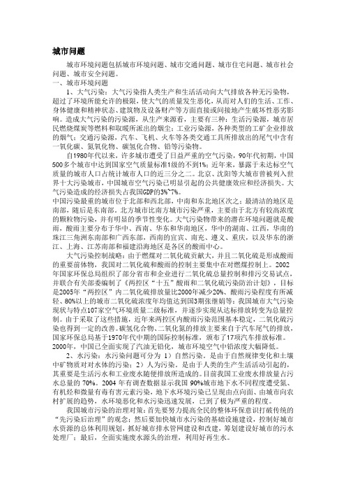 城市问题